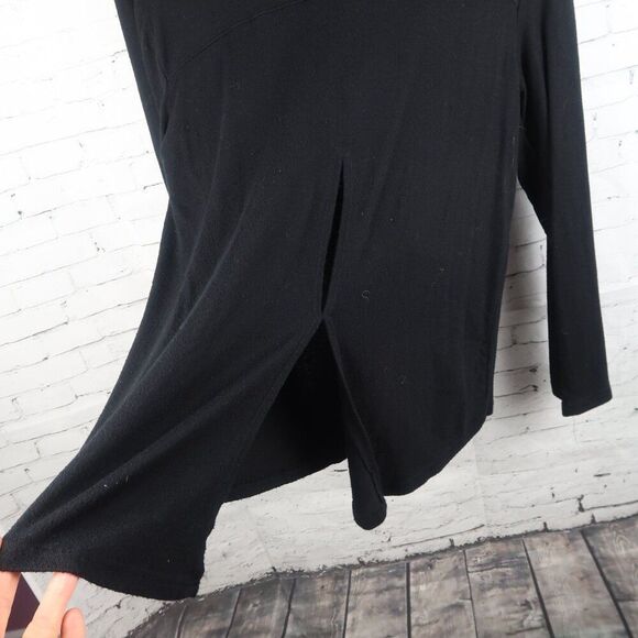 ZYIA ACTIVE BLACK LONG SLEEVE ROUND NECK SPLIT BACK TOP SIZE XXL - Picture 6 of 8